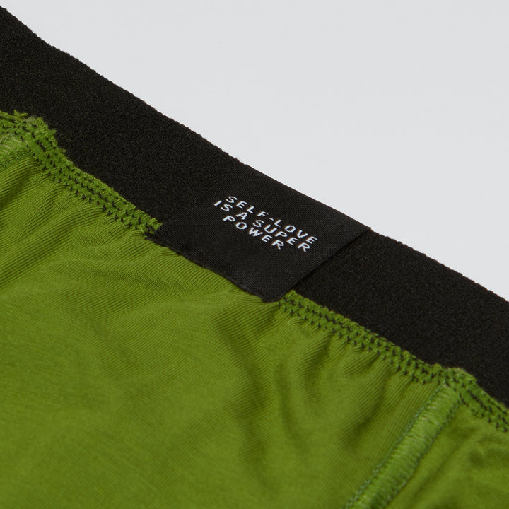 Genderneutrale boxershorts met zakken - Groen