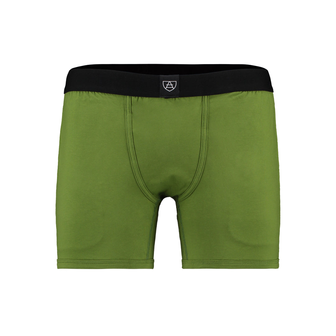 Genderneutrale boxershorts met zakken - Groen