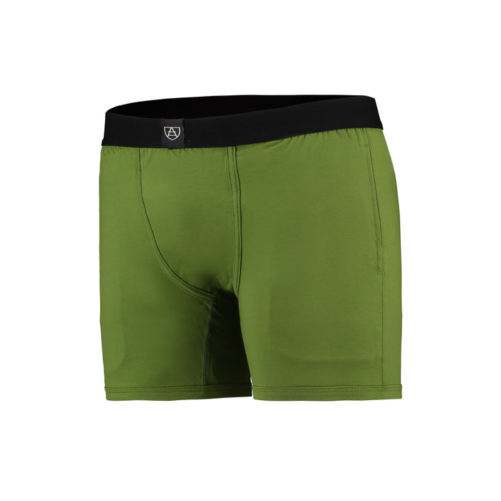 Genderneutrale boxershorts met zakken - Groen