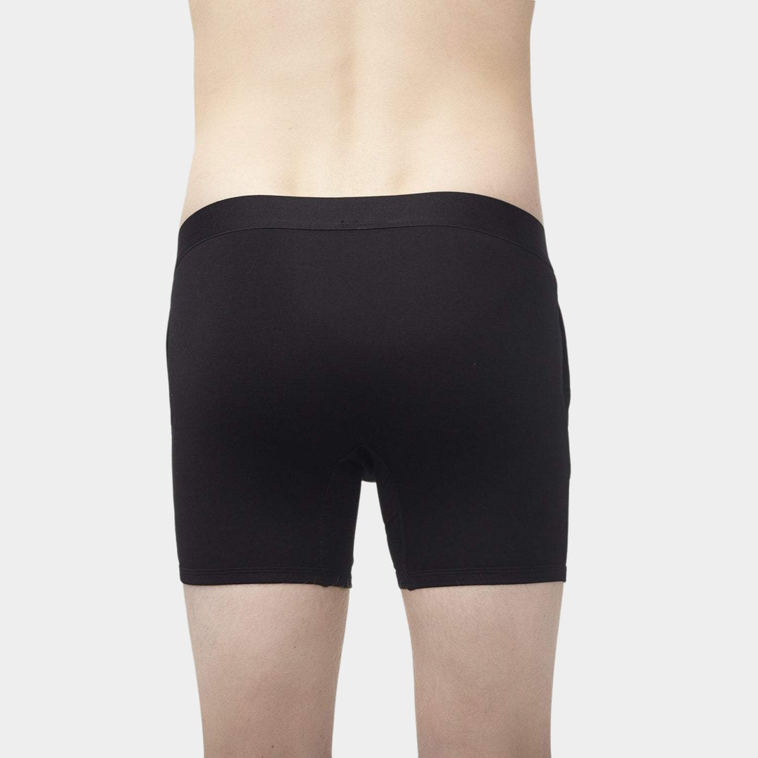 Gender-Neutral Boxers With Pockets - Black - Paxsies