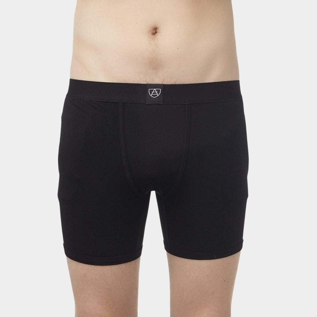 Gender-Neutral Boxers With Pockets - Black - Paxsies