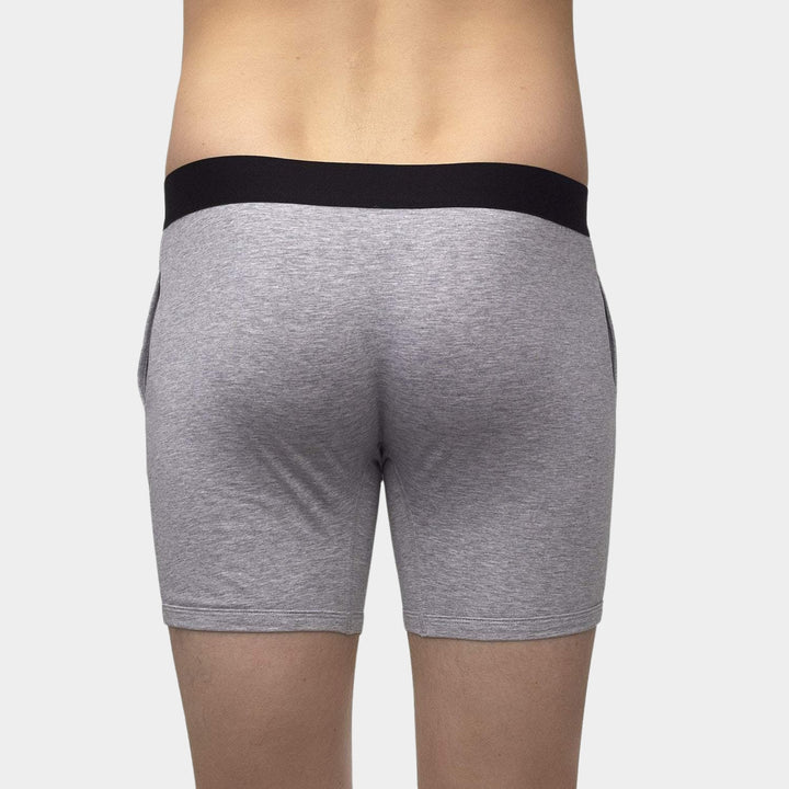 Gender-Neutral Boxers With Pockets - Grey - Paxsies