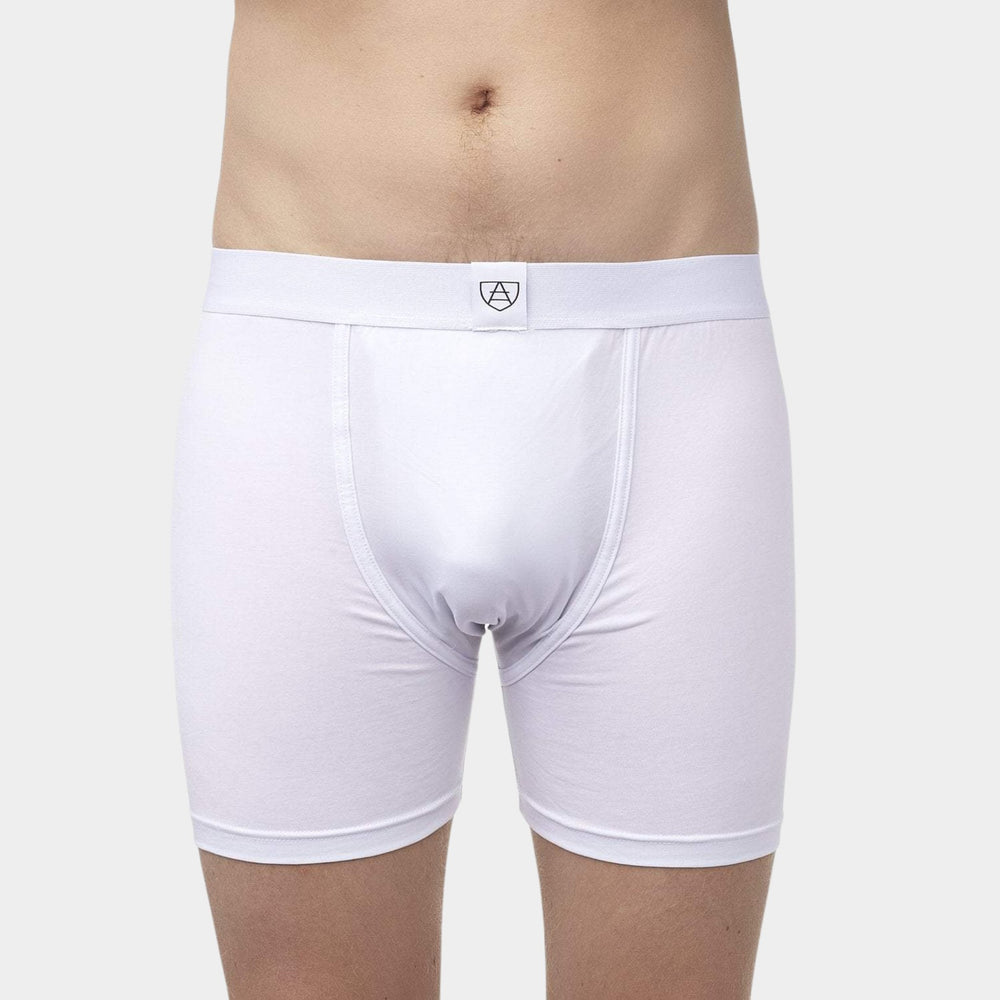 Gender-Neutral Boxers With Pockets - White - Paxsies