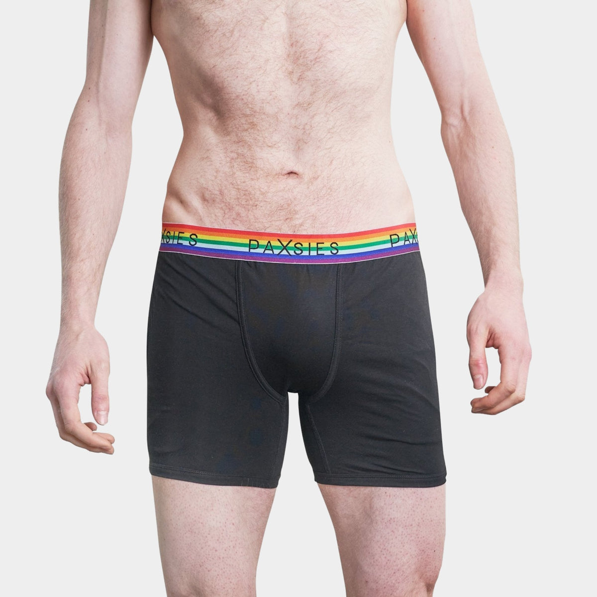 Pride Gender-Neutral Boxers with Pockets - Black – Paxsies
