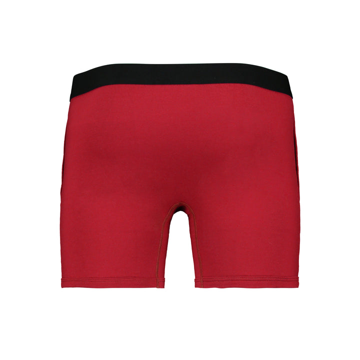 Gender-Neutral Boxers With Pockets - Dark Red